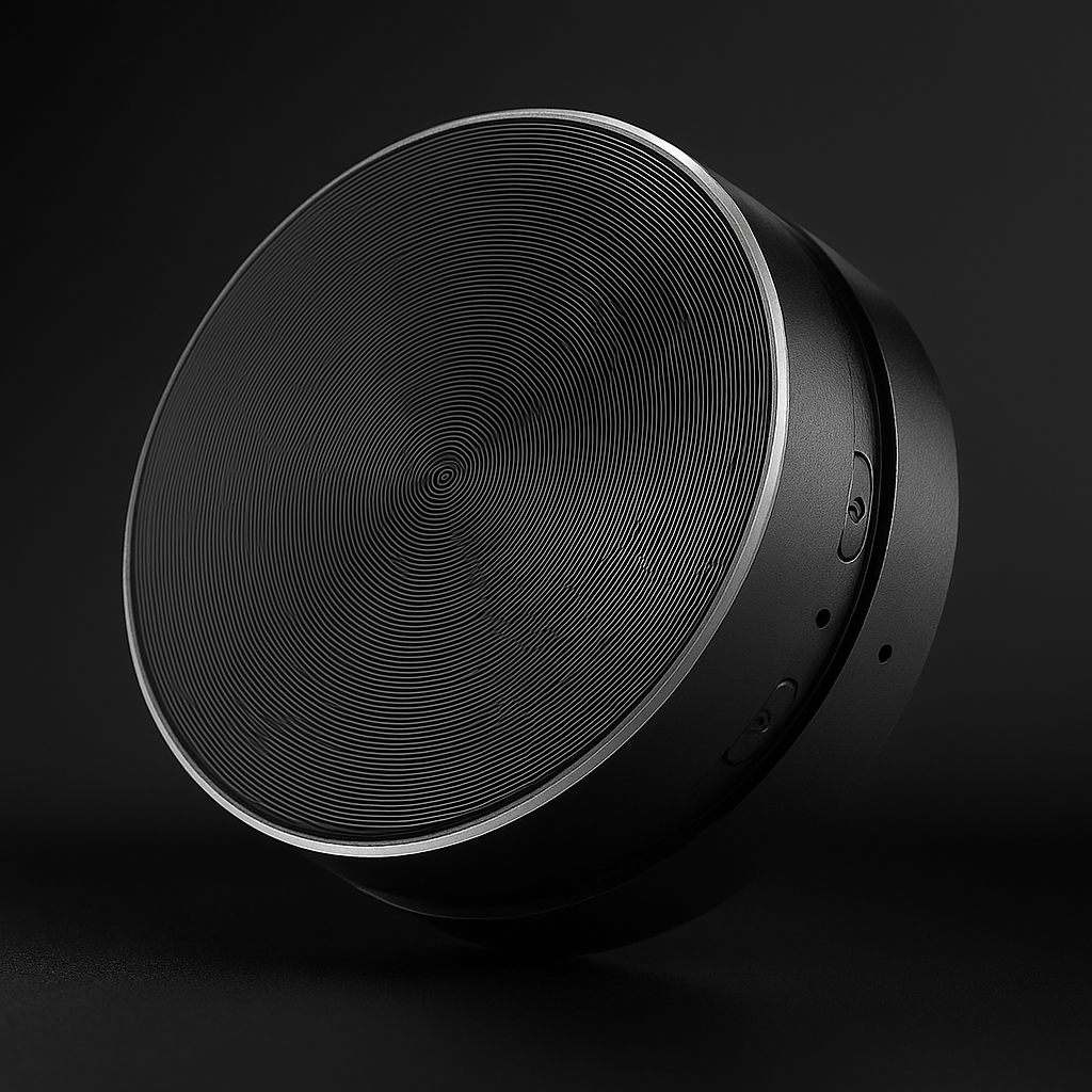 Happy Speaker three color options silver red black