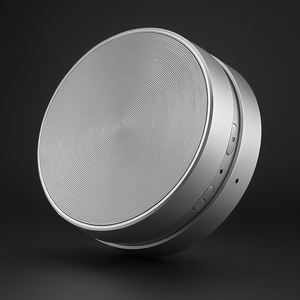 Happy Speaker wireless bluetooth speaker in silver