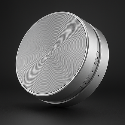 Happy Speaker wireless bluetooth speaker in silver