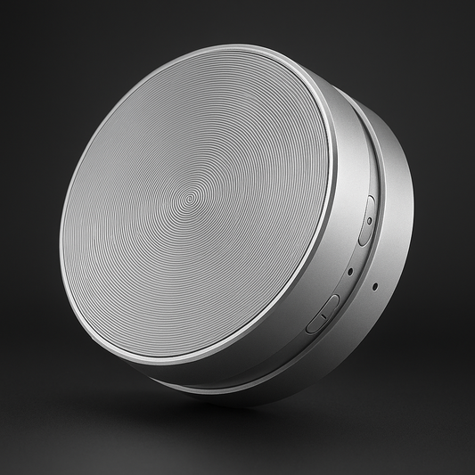 Happy Speaker wireless bluetooth speaker in silver