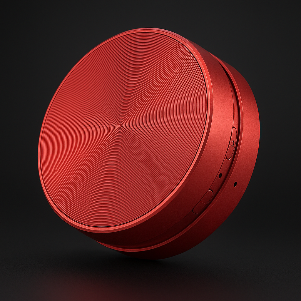 Happy Speaker portable speaker in red color